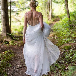 Custom Designed Wedding Dress - size 2/4